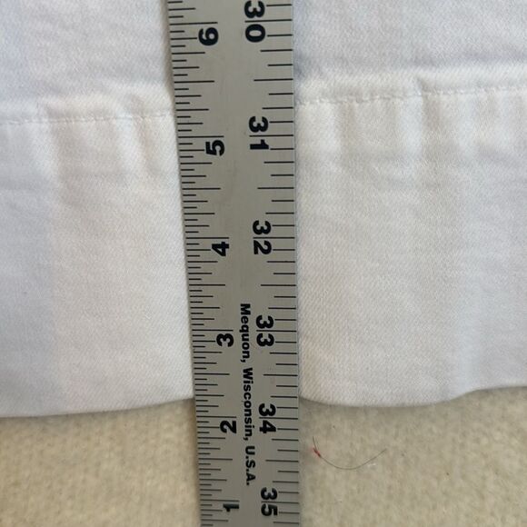 J Crew Wide-leg denim trouser in white Womens Size 32 White - Picture 10 of 12